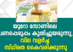 യൂറോ സോണിലെ പണപ്പെരുപ്പം കുതിച്ചുയരുന്നു, വില വളർച്ച സ്ഥിരത കൈവരിക്കുന്നു