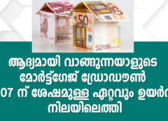 ആദ്യമായി വാങ്ങുന്നയാളുടെ മോർട്ട്ഗേജ് ഡ്രോഡൗൺ 2007 ന് ശേഷമുള്ള ഏറ്റവും ഉയർന്ന നിലയിലെത്തി