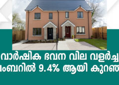 വാർഷിക ഭവന വില വളർച്ച നവംബറിൽ 9.4% ആയി കുറഞ്ഞു