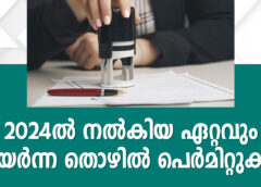 2024-ൽ നൽകിയ ഏറ്റവും ഉയർന്ന തൊഴിൽ പെർമിറ്റുകൾ